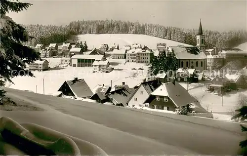 AK / Ansichtskarte Schoenwald_Schwarzwald Winterpanorama Hoehenluftkurort und Wintersportplatz Schoenwald Schwarzwald