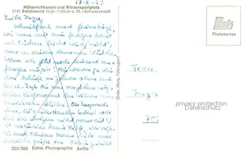 AK / Ansichtskarte Schoenwald_Schwarzwald Winterpanorama Hoehenluftkurort und Wintersportplatz Schoenwald Schwarzwald