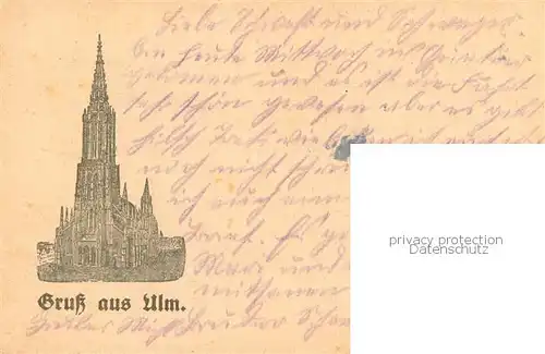 AK / Ansichtskarte Ulm__Donau Ulmer Muenster 