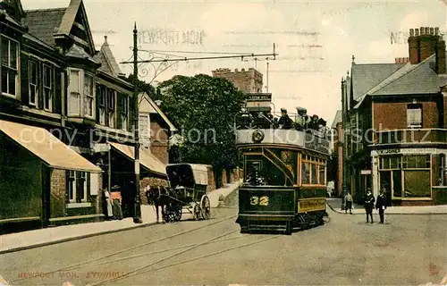 AK / Ansichtskarte Newport__Mon_UK Strassenbahn Pferdekutsche Tucks Post Card No 4789 