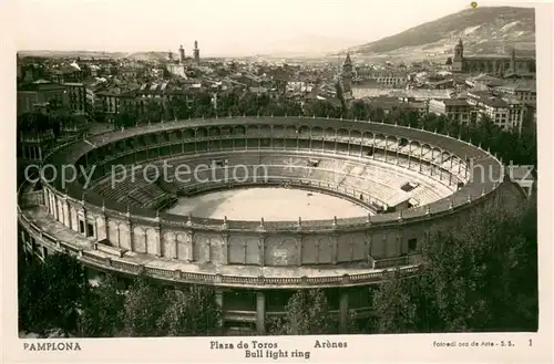 AK / Ansichtskarte Pamplona_Navarra_ES Plaza de Toros 