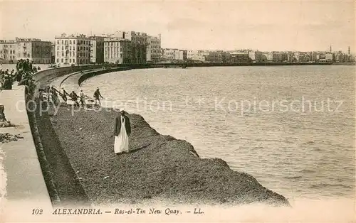 AK / Ansichtskarte Alexandria__Alexandrie_Aegypten Les nouveaux Quais de Ras el Tin 