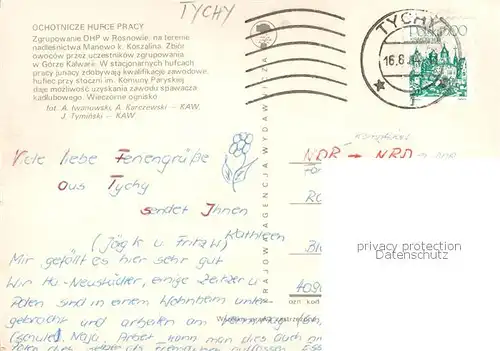 AK / Ansichtskarte Tychy_PL Ochotnicze Hufce Pracy 