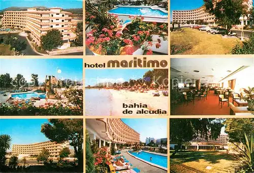 AK / Ansichtskarte Alcudia_Mallorca_ES Puerto de Alcudia Hotel Maritimo Teilansichten 