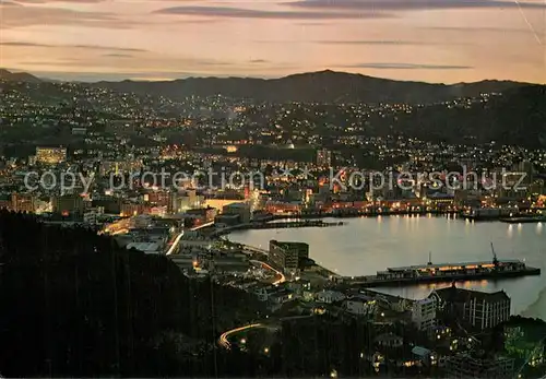 AK / Ansichtskarte Wellington__NZ Bei Nacht Panorama 