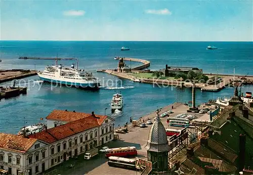 AK / Ansichtskarte Haelsingborg Innerer Hafen u. Parapeten Haelsingborg