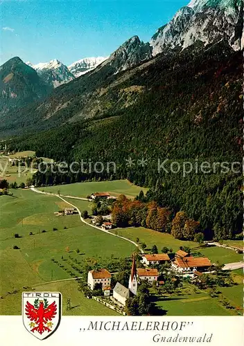 AK / Ansichtskarte Gnadenwald Fliegeraufnahme Michaelerhof Gnadenwald