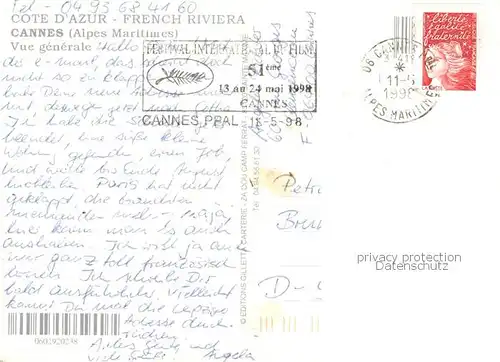 AK / Ansichtskarte Cannes_06 Teilansicht m. Hafen 