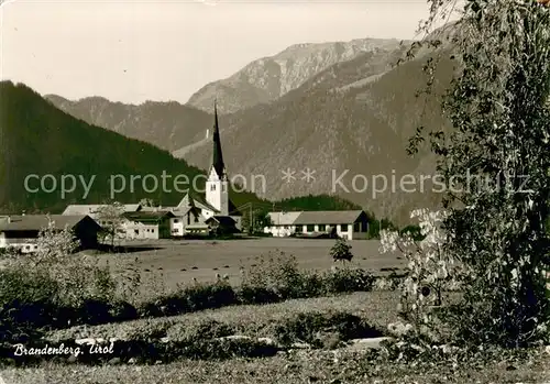 AK / Ansichtskarte Brandenberg__Tirol_AT Teilansicht m. Kirche 