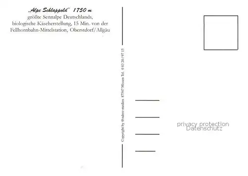 AK / Ansichtskarte Oberstdorf Alpe Schlappold Teilansichten Kaese Herstellung Oberstdorf