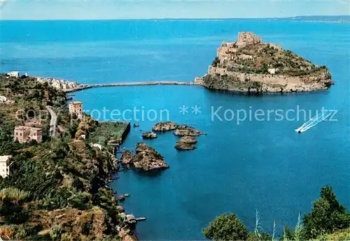 AK / Ansichtskarte Ischia_IT Aragonisches Schloss u. Turm v. Michelangelo 