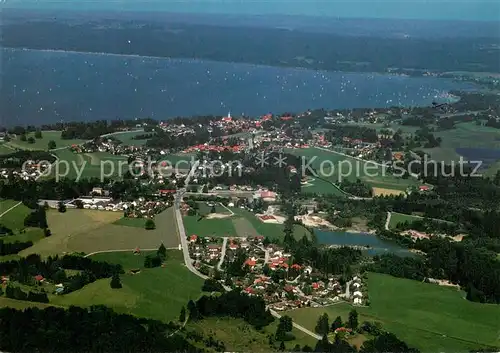 AK / Ansichtskarte Seeshaupt_Starnberger_See Fliegeraufnahme Panorama 