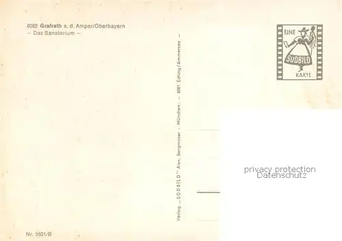 AK / Ansichtskarte Grafrath Sanatorium Aussenansicht Grafrath
