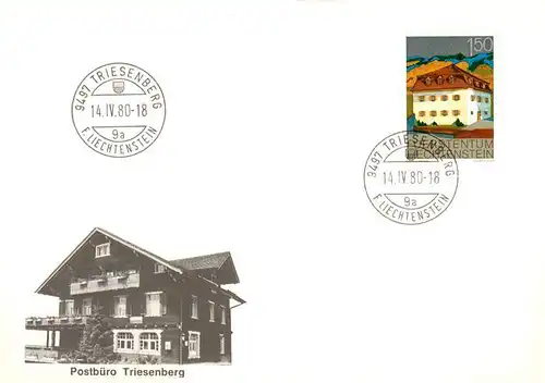 AK / Ansichtskarte Triesenberg_Liechtenstein_FL Postbuero Triesenberg 