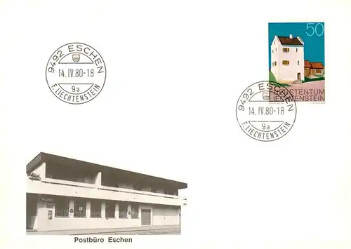 AK / Ansichtskarte Eschen_Liechtenstein_FL Postbuero Eschen 