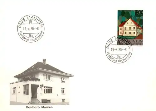 AK / Ansichtskarte Mauren_Liechtenstein_FL Postbuero Mauren 