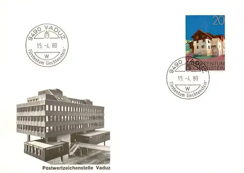 AK / Ansichtskarte Vaduz_Liechtenstein_FL Postwertzeichenstelle Vaduz 