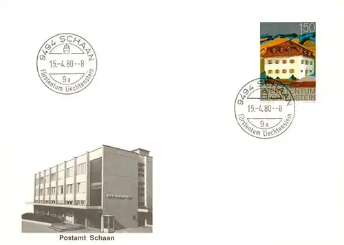 AK / Ansichtskarte Schaan_Liechtenstein_FL Postamt Schaan 