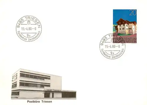 AK / Ansichtskarte Triesen_Liechtenstein_FL Postbuero Triesen 