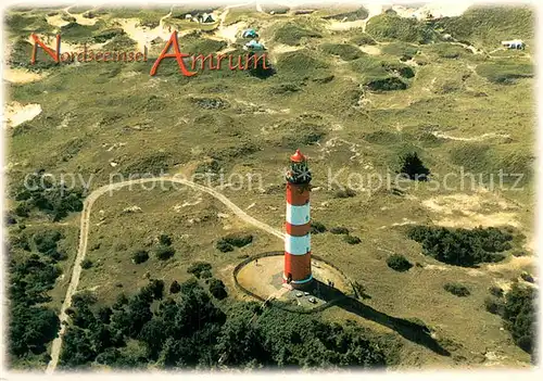 AK / Ansichtskarte Amrum Leuchtturm Fliegeraufnahme Amrum
