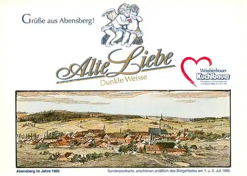AK / Ansichtskarte Abensberg Mittelalterliches Staedtebild von 1895 Abensberg