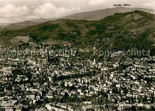 AK / Ansichtskarte Freiburg_Breisgau Fliegeraufnahme mit Kandel Freiburg Breisgau