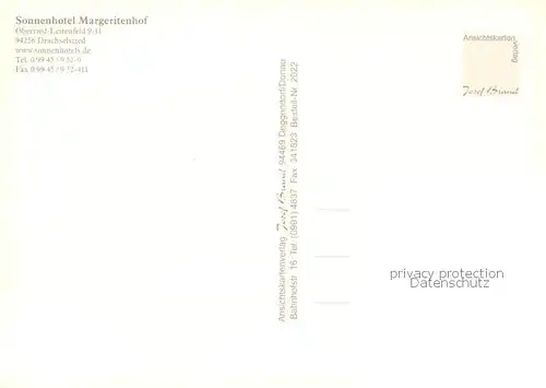 AK / Ansichtskarte Drachselsried Sonnenhotel Margeritenhof Gastraum Hallenbad Gaestezimmer Drachselsried