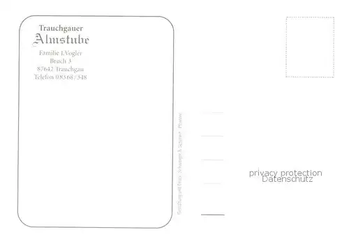 AK / Ansichtskarte Trauchgau Trauchgauer Almstube Gaststube Pferde Trauchgau
