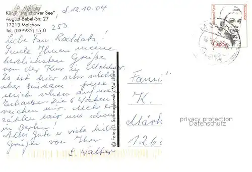 AK / Ansichtskarte Malchow Klinik Malchower See Malchow