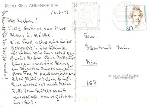 AK / Ansichtskarte Ahrenshoop_Ostseebad Rehaklinik Fliegeraufnahme Ahrenshoop_Ostseebad