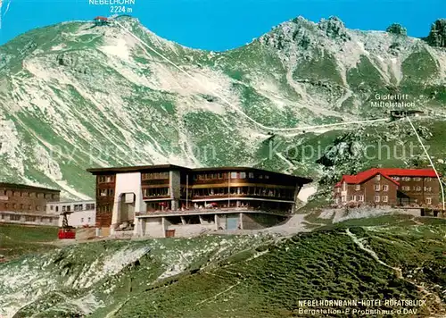AK / Ansichtskarte Oberstdorf Nebelhornbahn Hotel Rofatsblick Bergstation Probsteihaus  Oberstdorf