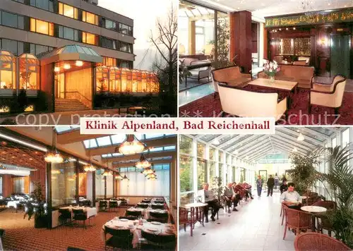 AK / Ansichtskarte Bad_Reichenhall Klinik Alpenland Gastraeume Foyer Bad_Reichenhall