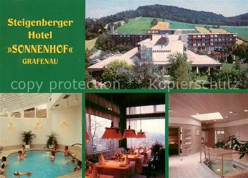 AK / Ansichtskarte Grafenau_Niederbayern Steigenberger Hotel Sonnenhof Whirlpool Gaststube Foyer Grafenau Niederbayern