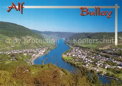 AK / Ansichtskarte Alf_Bullay_Mosel Fliegeraufnahme Alf_Bullay_Mosel