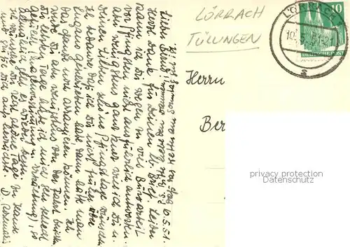 AK / Ansichtskarte Tuellingen_Loerrach Eingang Kapelle 