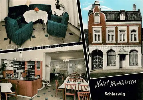 AK / Ansichtskarte Schleswig_Holstein Hotel Matthiesen Fremdenzimmer Restaurant Schleswig_Holstein