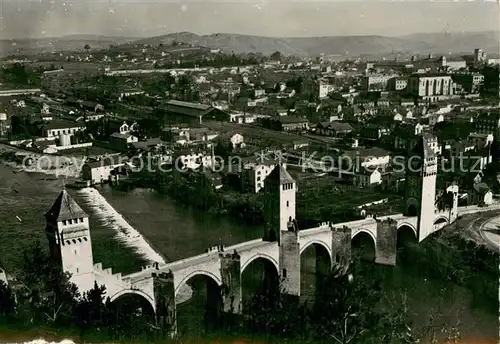 AK / Ansichtskarte Cahors_en_Quercy_46_Lot Le Pont Valentre vue prise du Pech d Angely 