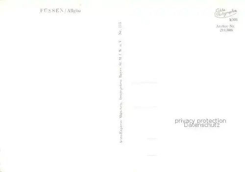 AK / Ansichtskarte Fuessen_Allgaeu Stadtzentrum Fuessen Allgaeu