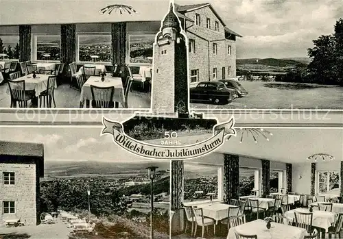 AK / Ansichtskarte Bad_Kissingen 50 Jahre Wittelsbacher Jubilaeumsturm Bergrestaurant Fernsicht Bad_Kissingen