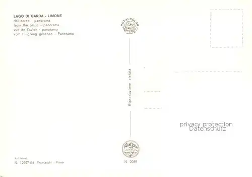 AK / Ansichtskarte Limone_sul_Garda_IT Panorama dall aereo 