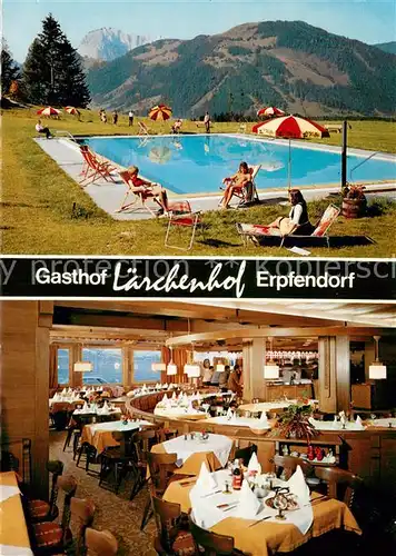 AK / Ansichtskarte Erpfendorf_Tirol_AT Gasthof Laerchenhof Restaurant Swimming Pool 