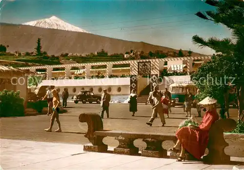 AK / Ansichtskarte Puerto_de_la_Cruz Piscina y Teide Volcano Puerto_de_la_Cruz