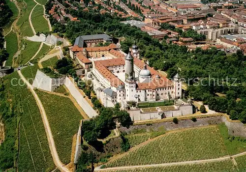 AK / Ansichtskarte Wuerzburg Fliegeraufnahme Festung Marienberg Wuerzburg