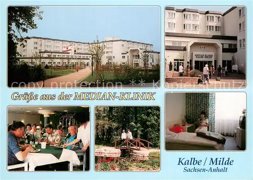 AK / Ansichtskarte Kalbe_Milde Median Klinik Eingangsbereich Speisesaal Kurpark  Kalbe Milde