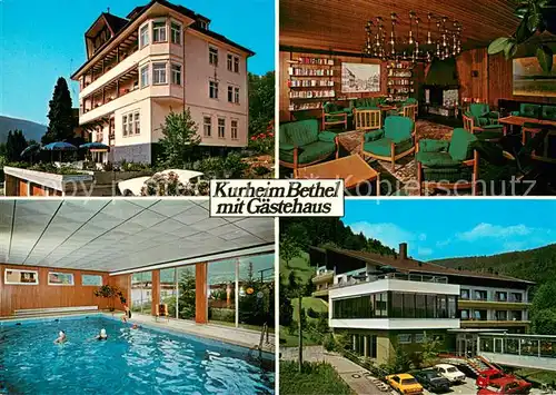 AK / Ansichtskarte Wildbad_Schwarzwald Kurheim Bethel m. Hallenbad Wildbad_Schwarzwald