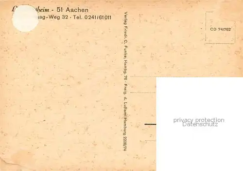 AK / Ansichtskarte Aachen Fliegeraufnahme Aachen