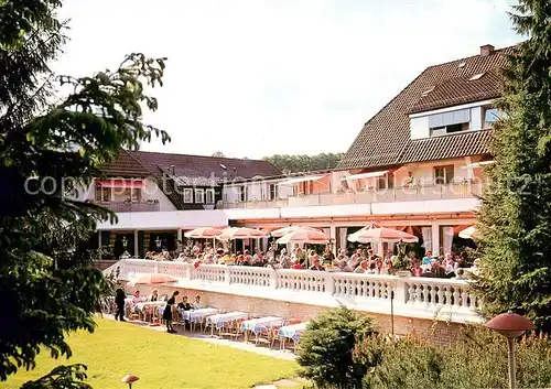 AK / Ansichtskarte Bad_Pyrmont Hotel Bergkurpark Terrassen Ansicht  Bad_Pyrmont