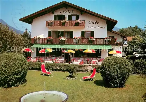 AK / Ansichtskarte Oberaudorf_Inn Hotel Cafe Kaiserstuben Aussenansicht 