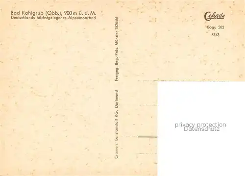 AK / Ansichtskarte Bad_Kohlgrub Gesamtansicht Alpenmoorbad Bad_Kohlgrub