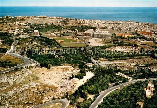 AK / Ansichtskarte Siracusa_Syrakus_Sicilia Fliegeraufnahme Archaeologischer Bezirk 